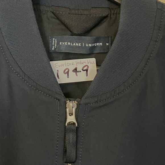 Everlane Uniform Full Zip Utility Bomber Jacket - Men's Size M - Blue - Picture 3 of 13